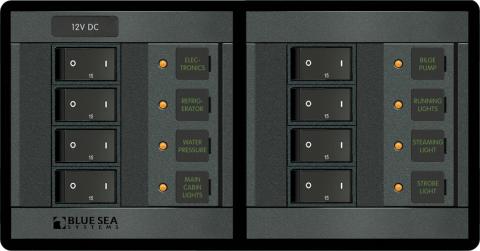 BLUESEA ΗΛΕΚΤΡΙΚΟΣ ΠΙΝΑΚΑΣ 8 ΘΕΣΕΩΝ  BLUE SEA DC