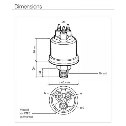 ΑΙΣΘΗΤΗΡΑΣ ΠΙΕΣΗΣ ΛΑΔΙΟΥ 10ΒΑR