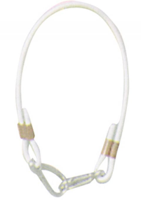 ΣΥΡΜΑΤΟΣΧΟΙΝΟ 3mm 50cm ΜΕ ΚΑΛΥΜΜΑ ΛΕΥΚΟ ΚΑΙ ΚΛΙΠ ΓΙΑ ΣΥΓΚΡΑΤΗΣΗ ΕΞΩΛΕΜΒΙΑΣ ή ΑΓΚΥΡΑΣ