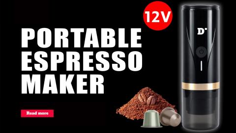 RBM DINIMID K1 ΦΟΡΗΤΗ ΜΗΧΑΝΗ ΚΑΦΕ ΕΣΠΡΕΣΣΟ 12Vdc 20bar ΜΑΥΡΗ 230xΦ70mm