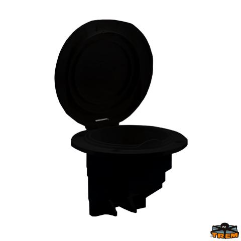 ΒΑΣΗ ΝΤΟΥΖΙΕΡΑΣ ΣΤΡΟΓΓΥΛΗ Φ90 ΜΑΥΡΗ